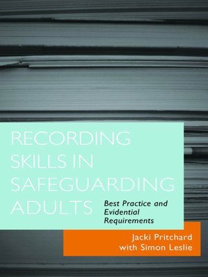 cover image of Recording Skills in Safeguarding Adults
